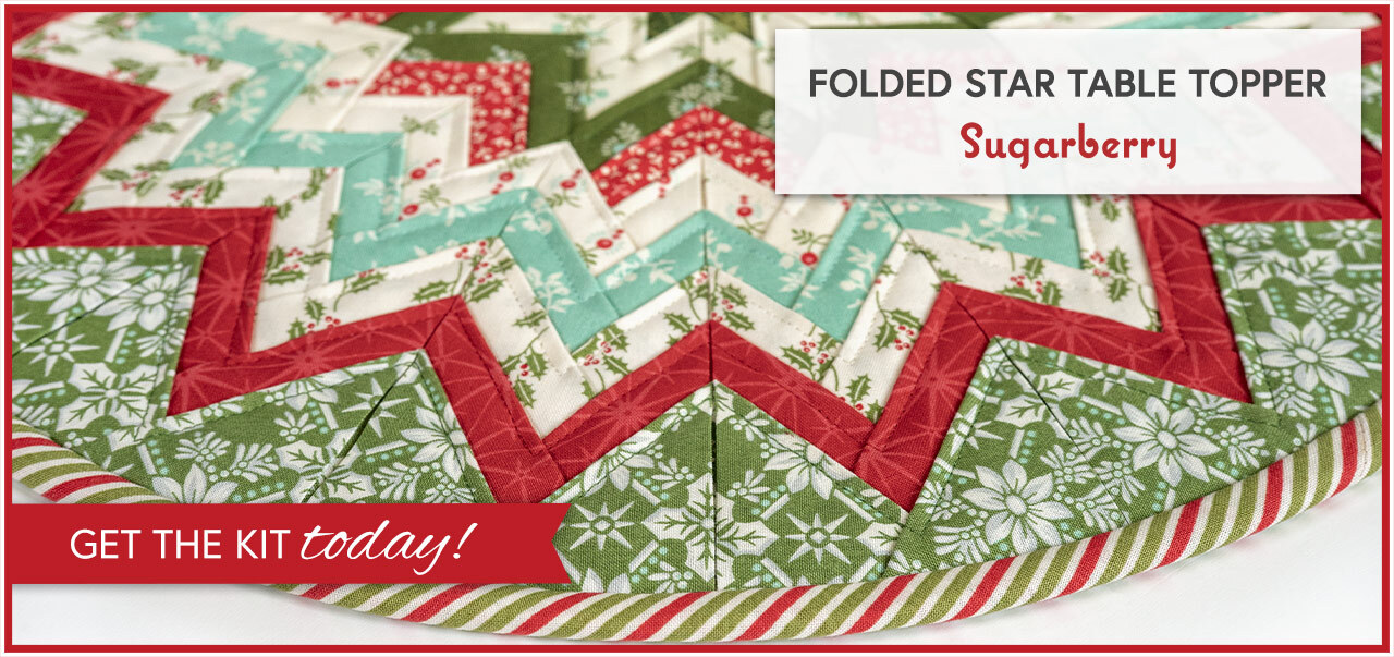 Folded Star Table Topper Kit - Sugarberry