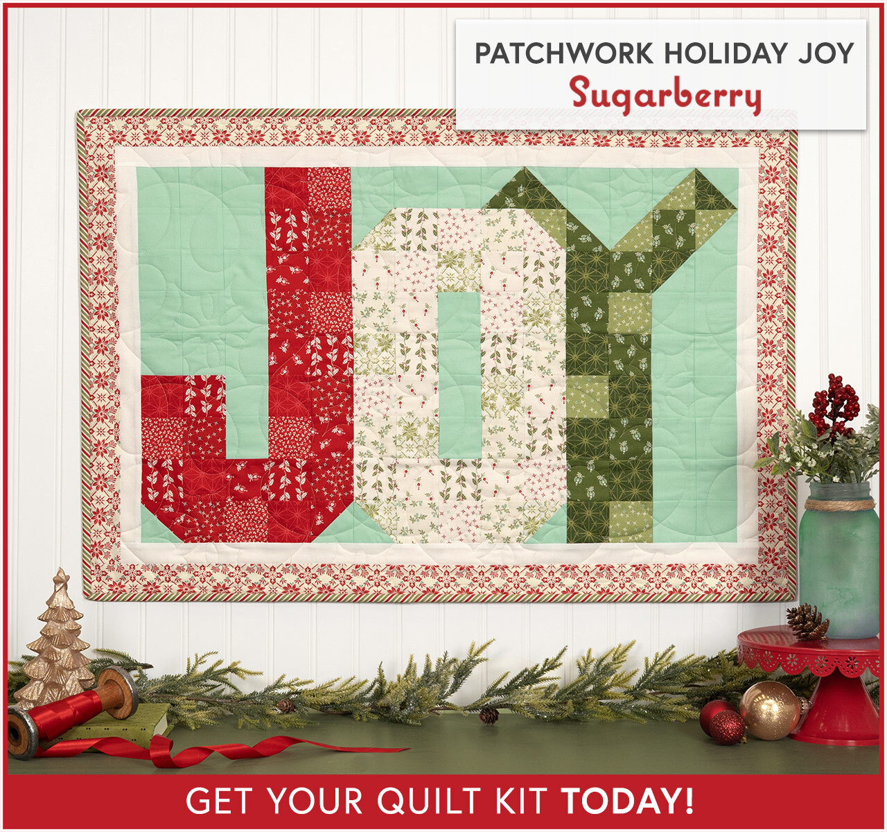 Patchwork Holiday Joy Kit - Sugarberry