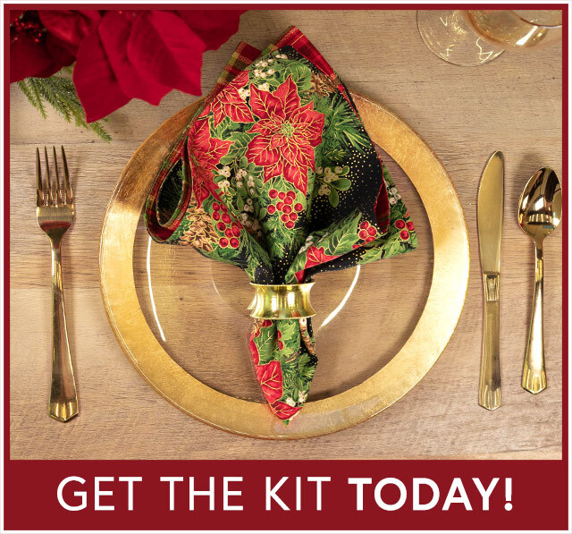 Cloth Napkins Kit - Joyful - Makes 4