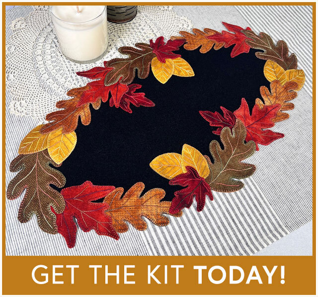Falling Leaves Wool Mat Kit