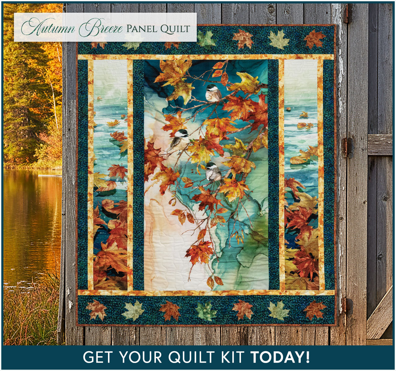 Autumn Breeze Panel Quilt Kit