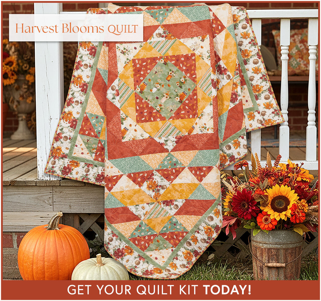 Harvest Blooms Quilt Kit