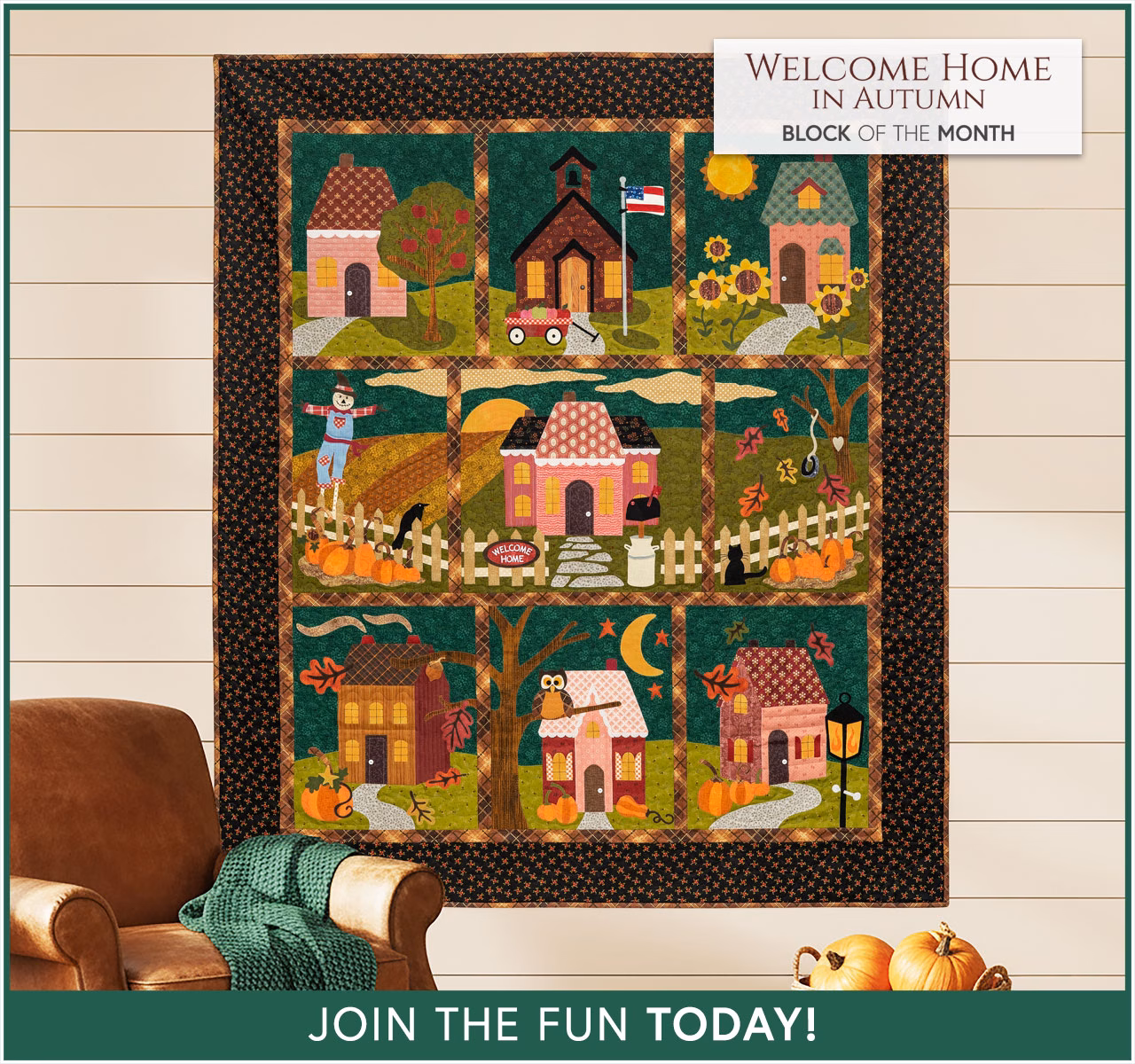 Welcome Home in Autumn BOM - Laser Cut