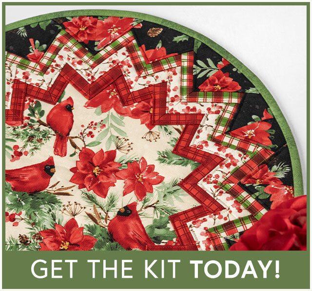 Point of View Folded Star Table Topper Kit - Cardinal Celebration