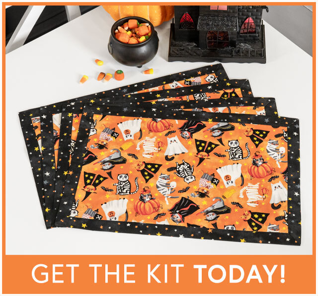 Self-Binding Placemats Kit - Makes 4 - The Boo Crew