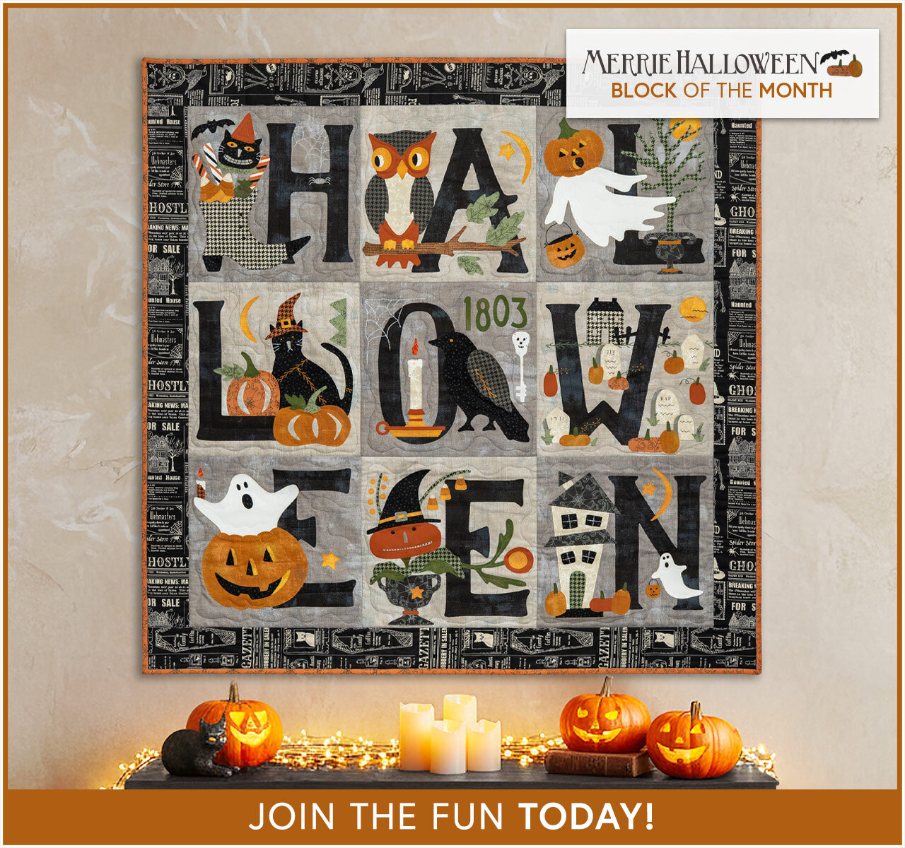 Merrie Halloween BOM - Laser Cut