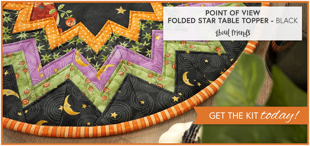 Point of View Folded Star Table Topper Kit - Ghoul Friends - Black