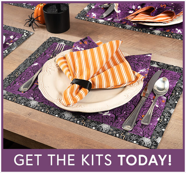 Self-Binding Placemats Kit - Makes 4 - Witchy Woods