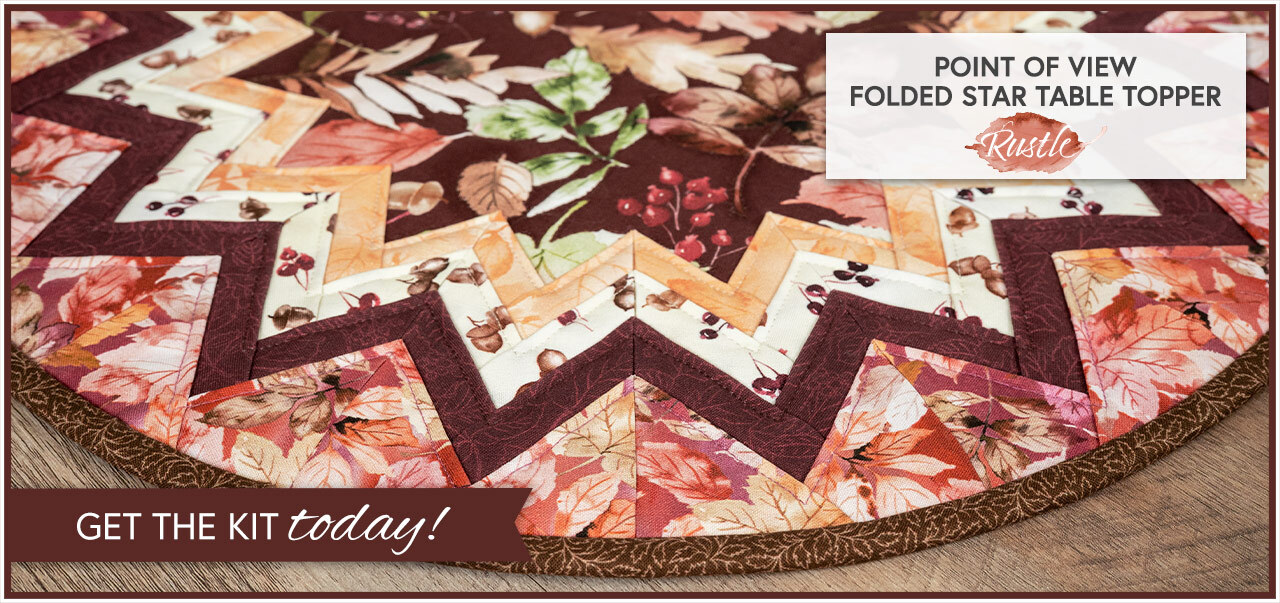 Point of View Folded Star Table Topper Kit - Rustle