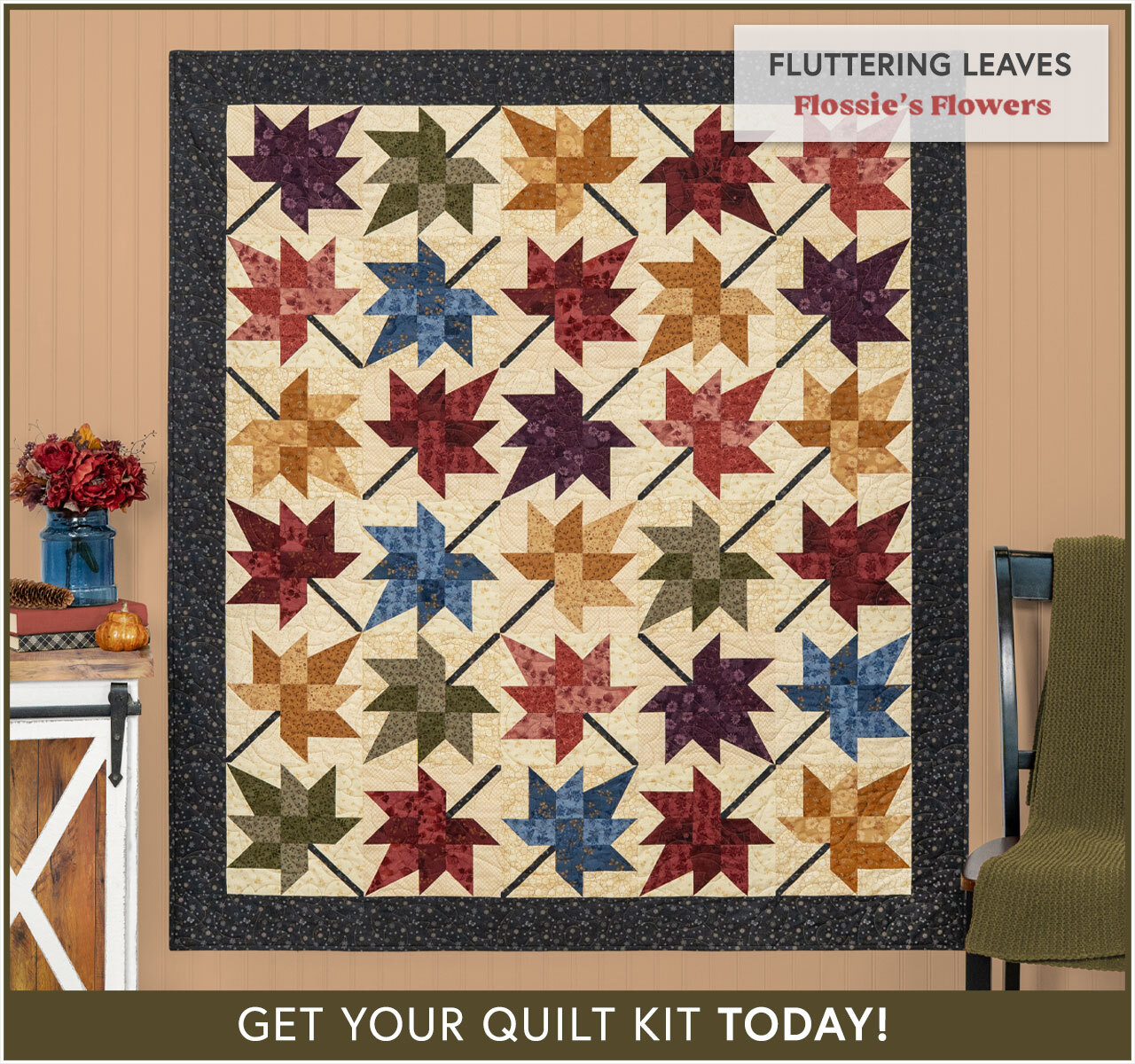 Fluttering Leaves Quilt Kit