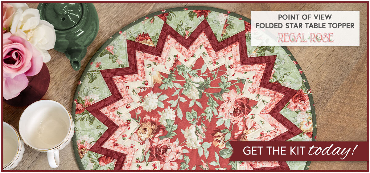 Point of View Folded Star Table Topper Kit - Regal Rose