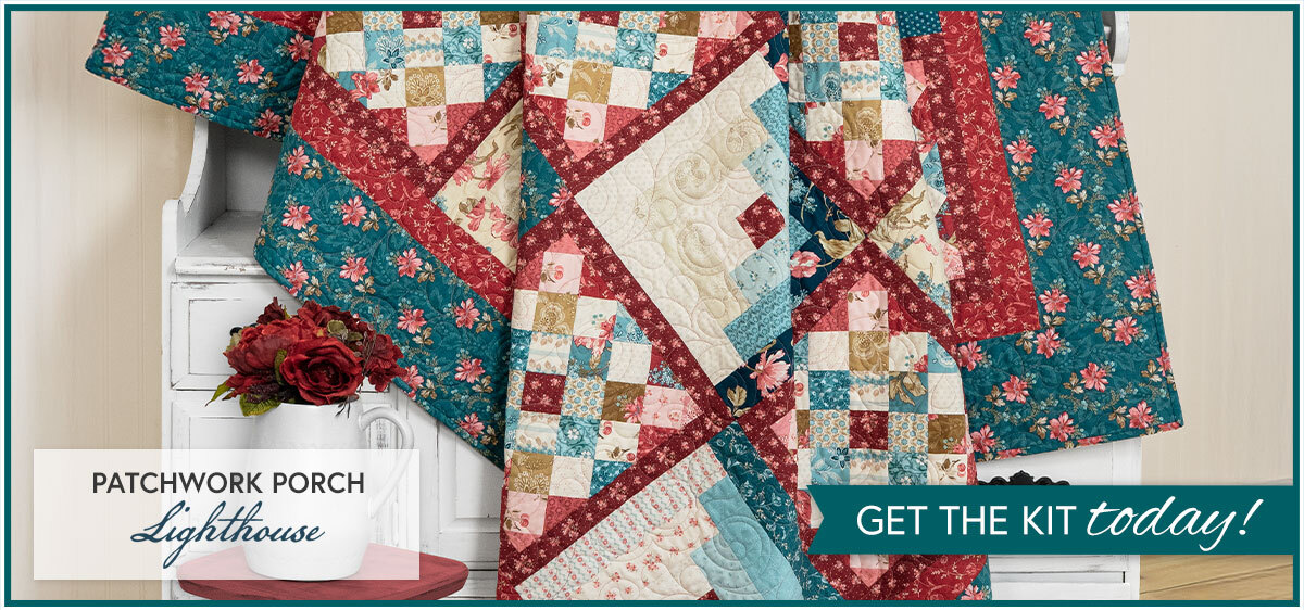Patchwork Porch Quilt Kit - Lighthouse