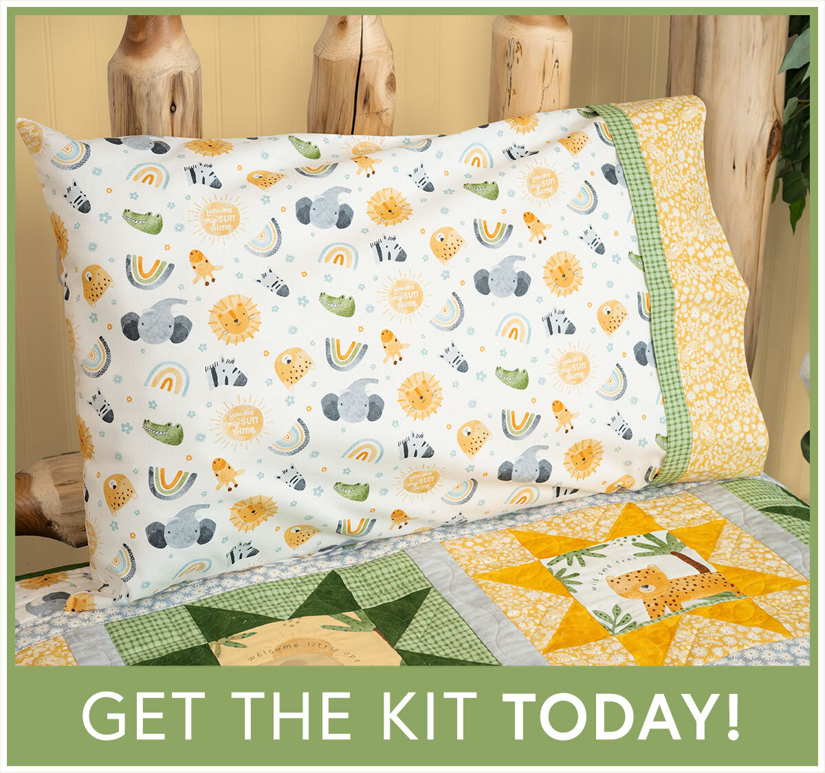 Magic Pillowcase Kit - Sunny Safari - Standard Size