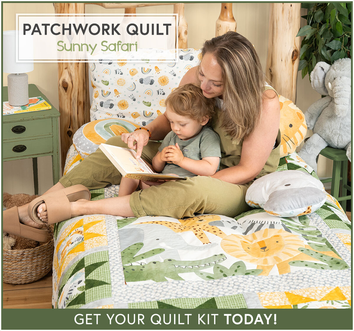 Sunny Safari Patchwork Quilt Kit