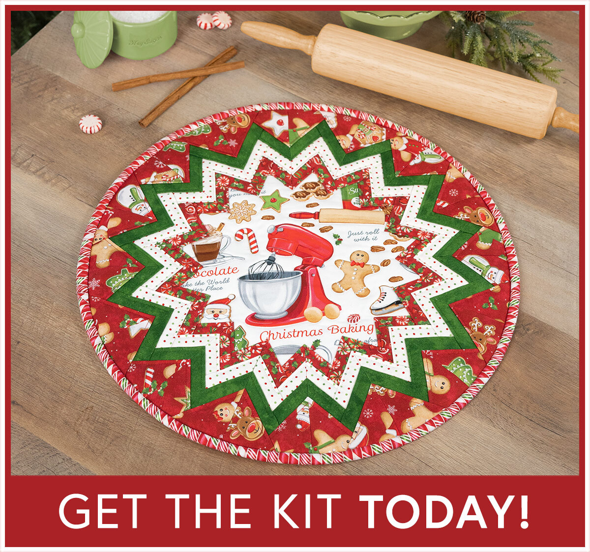 Point of View Folded Star Table Topper Kit - Sugar Coated