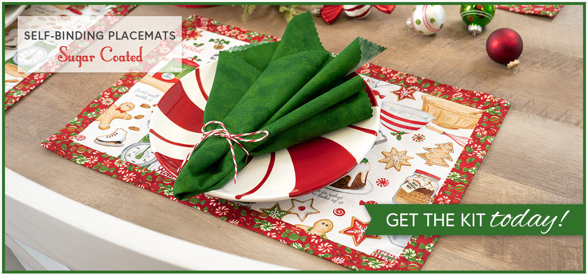 Self-Binding Placemats Kit - Makes 4 - Sugar Coated