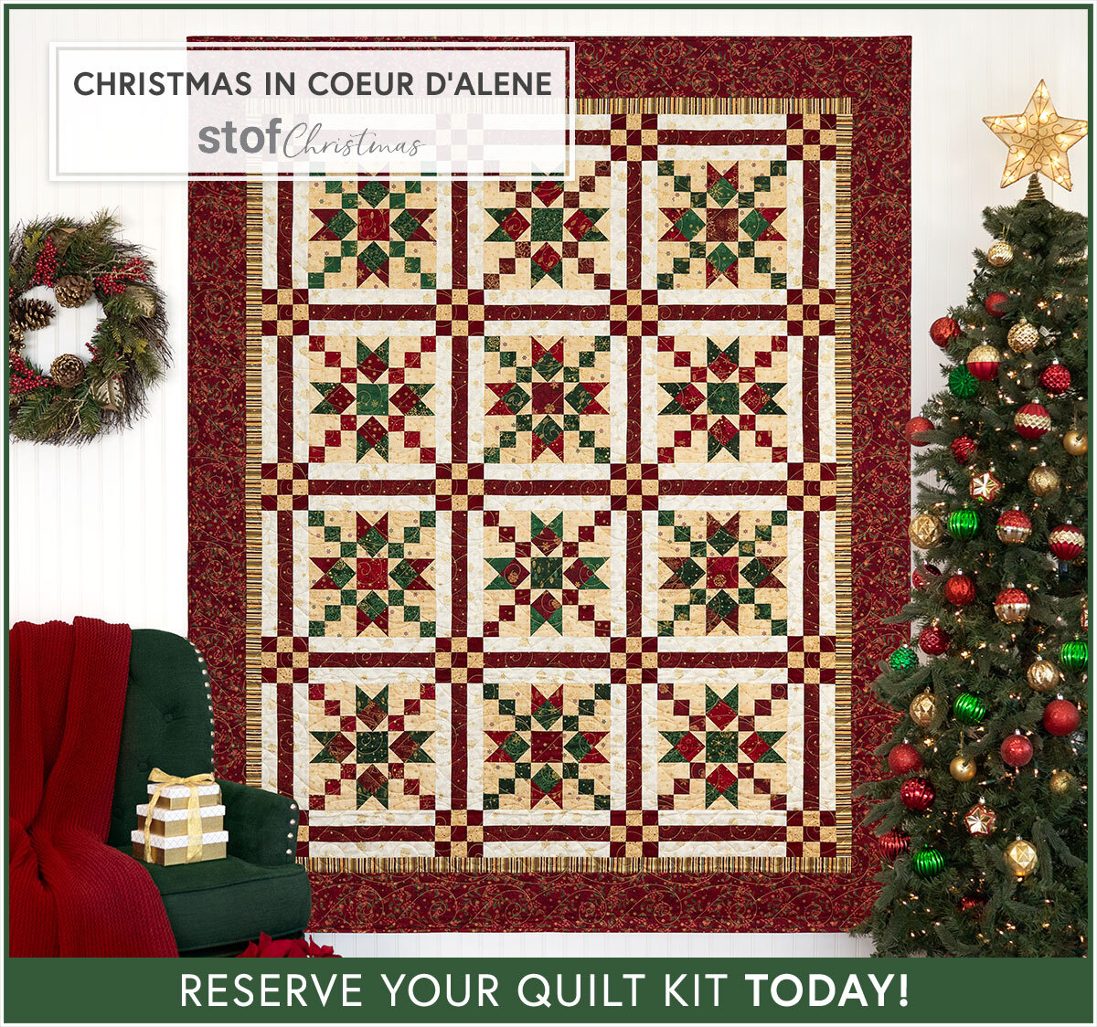 Christmas in Coeur d'Alene Quilt Kit - RESERVE