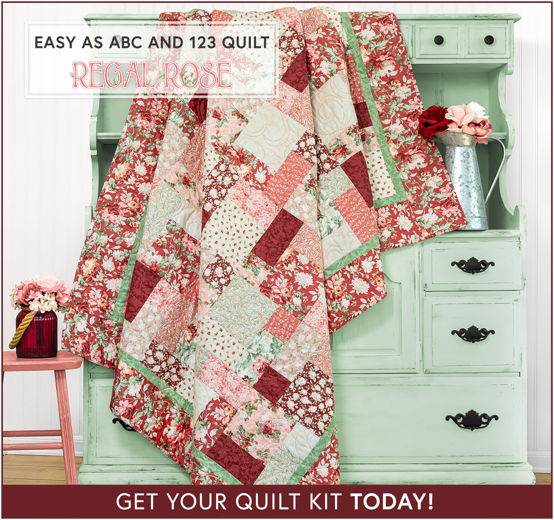 Comfort of Psalms Quilt Kit - My Victorian Garden