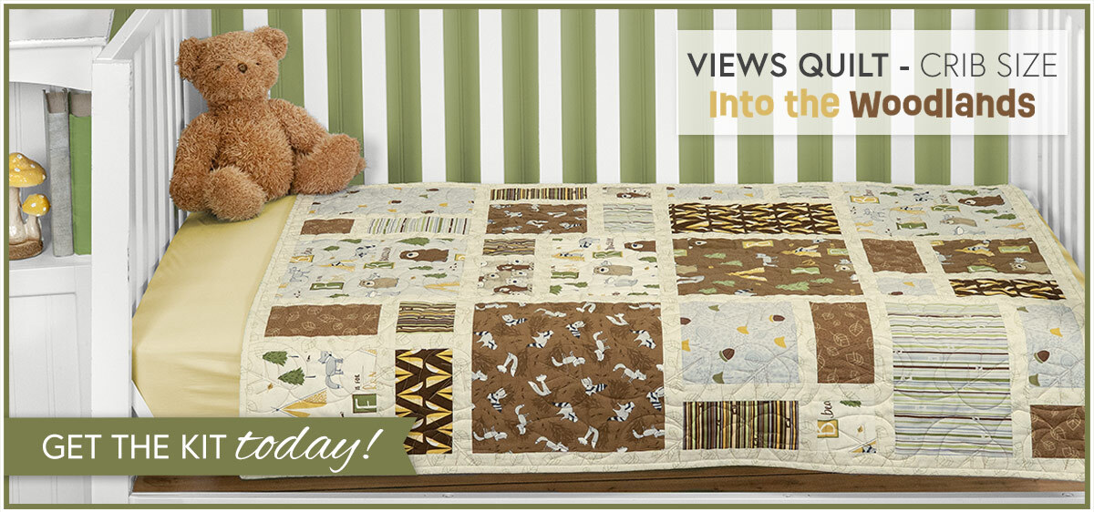 Views Crib Quilt Kit - Into the Woodlands