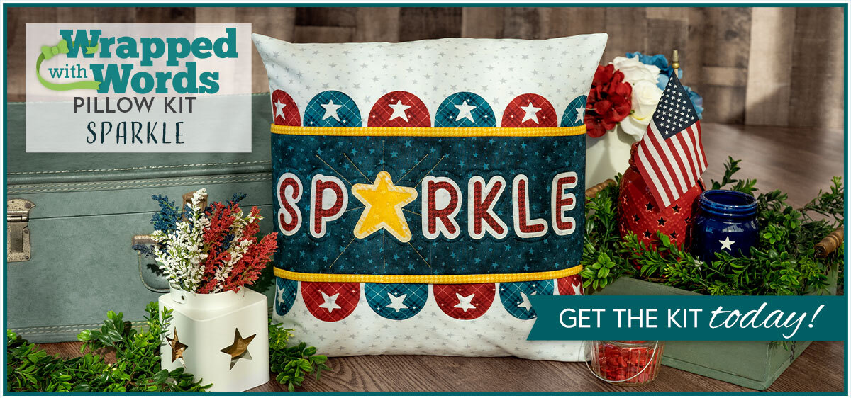 Wrapped with Words Pillow Wrap Kit - Sparkle