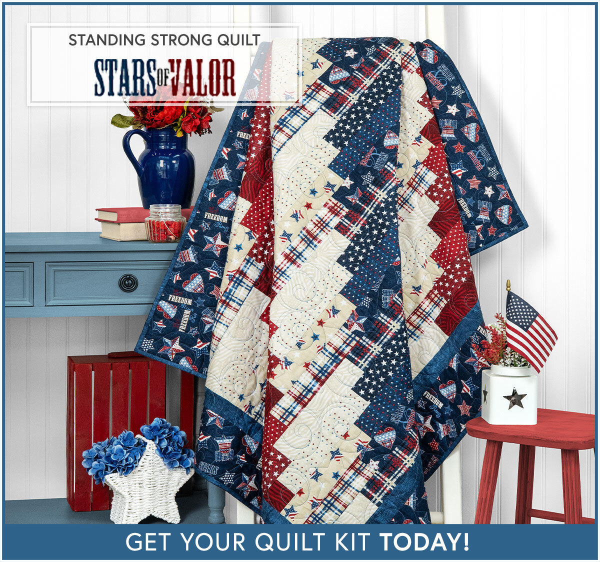Standing Strong Quilt Kit - Stars of Valor