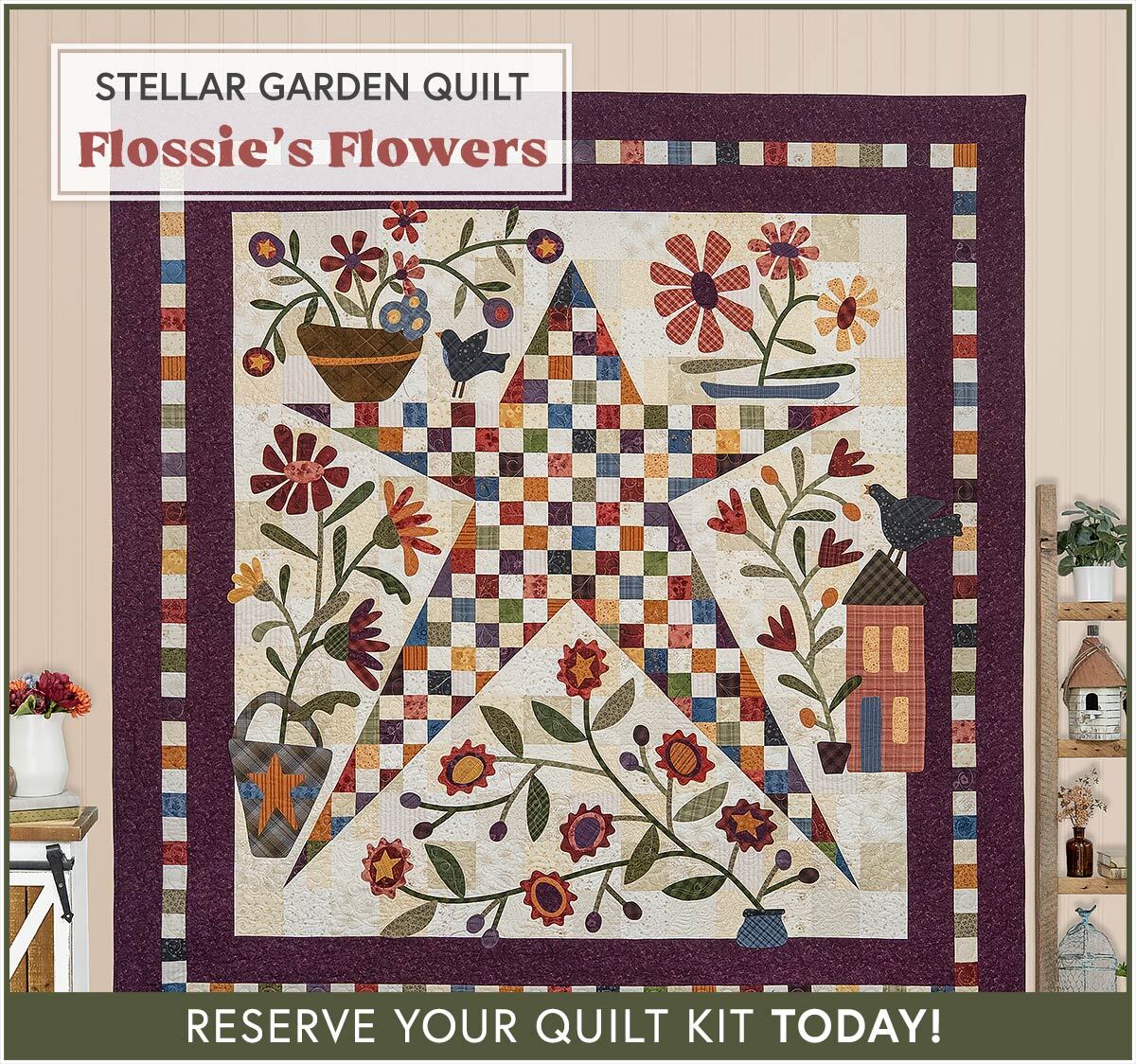 Stellar Garden Quilt Kit - RESERVE