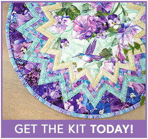Point of View Folded Star Table Topper Kit - Garden Delight