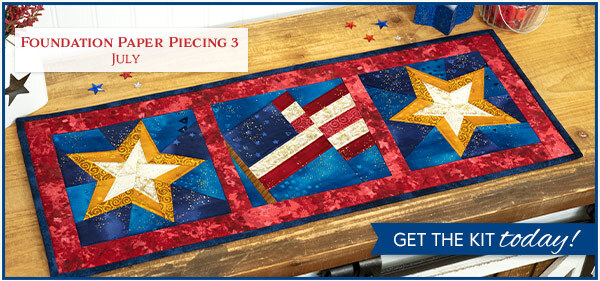 Foundation Paper Piecing Series 3 Kit - July