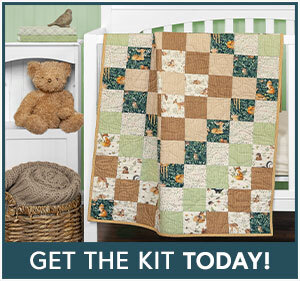Trip Around The World Crib Quilt Kit - Little Forest