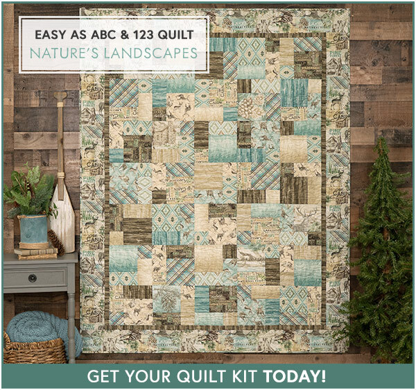 Easy as ABC and 123 Quilt Kit - Nature's Landscapes