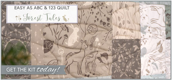 Easy as ABC and 123 Quilt Kit - Forest Tales