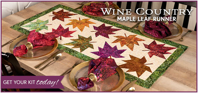 Maple Leaf Runner Kit - Wine Country