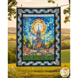 link to  Ribbon Border Panel Quilt Kit - Faith in Full Color