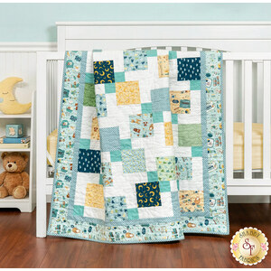 link to Disappearing 9-Patch Crib Quilt Kit - Baby Boy
