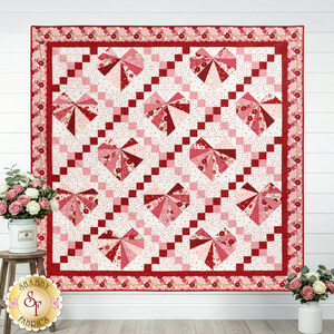link to Foundation Paper Piecing Heart & Lattice Quilt Kit - Sew In Love