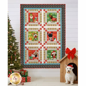 link to  Merry Woof-Mas Panel Quilt Kit