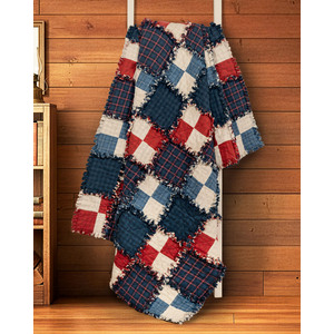 link to Four-Patch Flannel Rag Quilt Pattern
