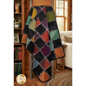 link to Half-Square Triangle Flannel Rag Quilt