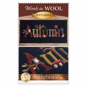link to Words in Wool Mat Pattern - September - Autumn