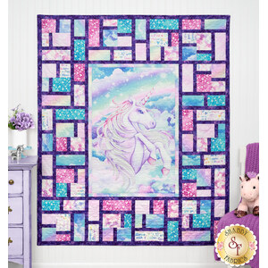 link to Stained Glass Panel Quilt Kit - Sparkle Magic