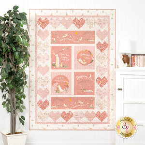 link to Guess How Much I Love You Heart Quilt Kit - Pink