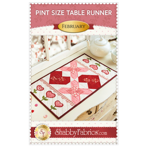 link to Pint Size Table Runner Series - February Pattern