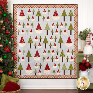 link to Santa's Tree Lot Quilt Kit