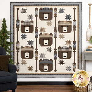 link to  Cozy Paddling Bears Quilt Kit - Farmhouse Flannels III - RESERVE