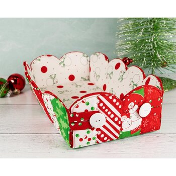 Scalloped Basket Kit - Snow Time - Moda Fabrics