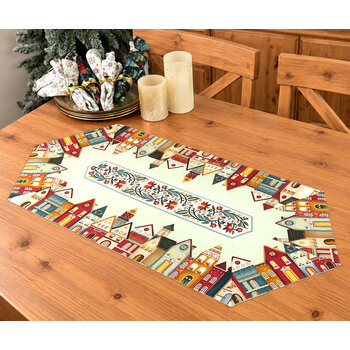 Easy Striped Table Runner Kit - Nordic Holiday Village