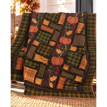 RESERVE - Autumn Harvest Flannel Rag Quilt Kit