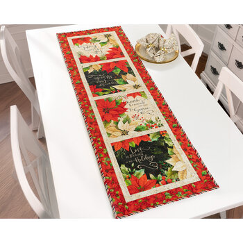 Reason for the Season Table Runner - Poinsettia Radiance