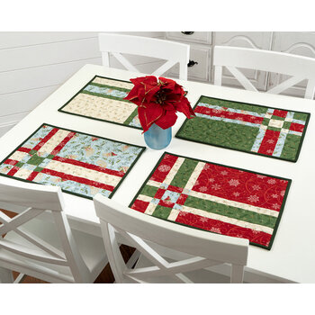 Fat Quarter Shuffle Mats Kit - When Snow Falls
