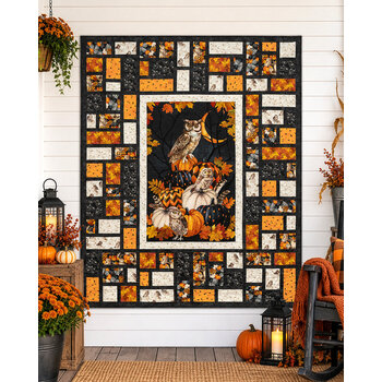 Stained Glass Panel Quilt II Kit - Night Owl